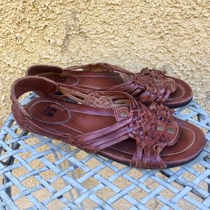Frye Sandals in Brown Leather Jacey Huaraches 7